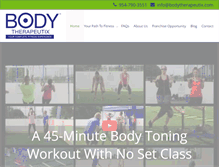 Tablet Screenshot of bodytherapeutix.com